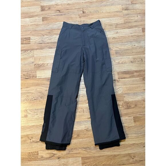 Columbia Women’s Gray Ski Snowboard Pants Elastic Ankles Cargo Pockets Size Smal - Picture 1 of 8